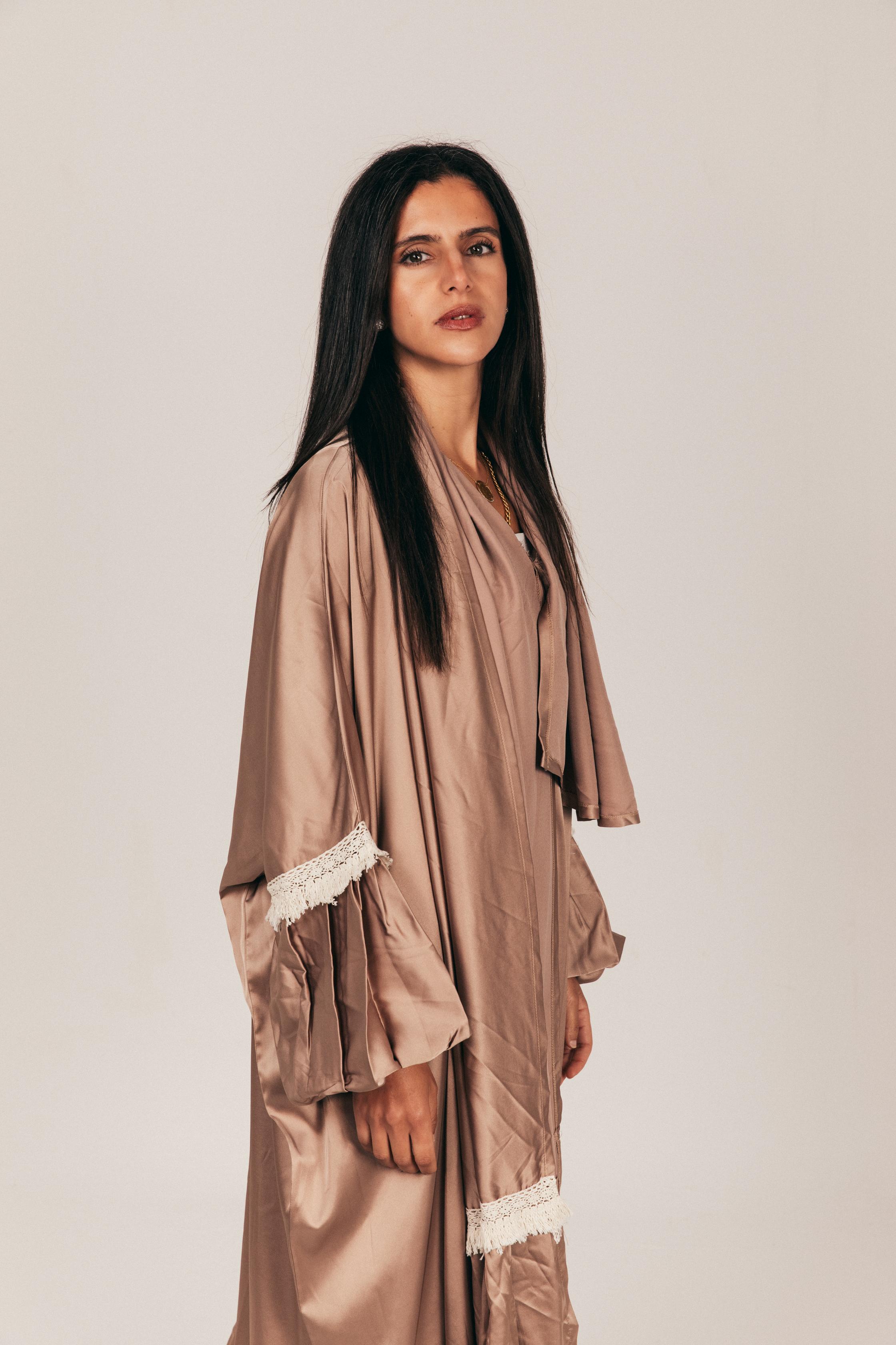 Café Satin Prayer Wear with Scarf