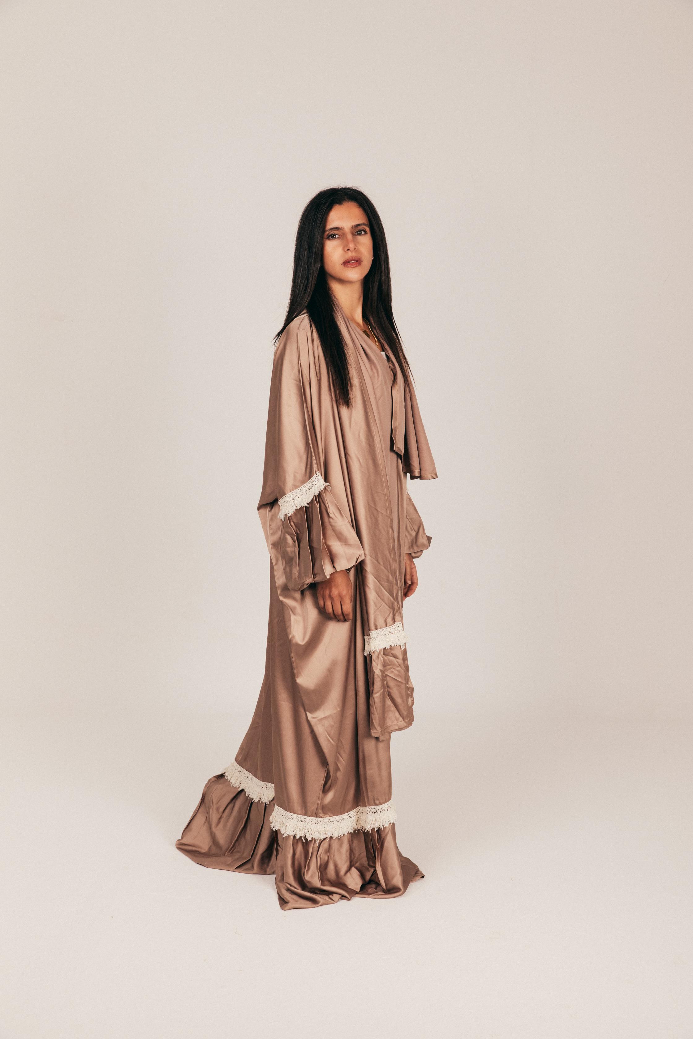 Café Satin Prayer Wear with Scarf