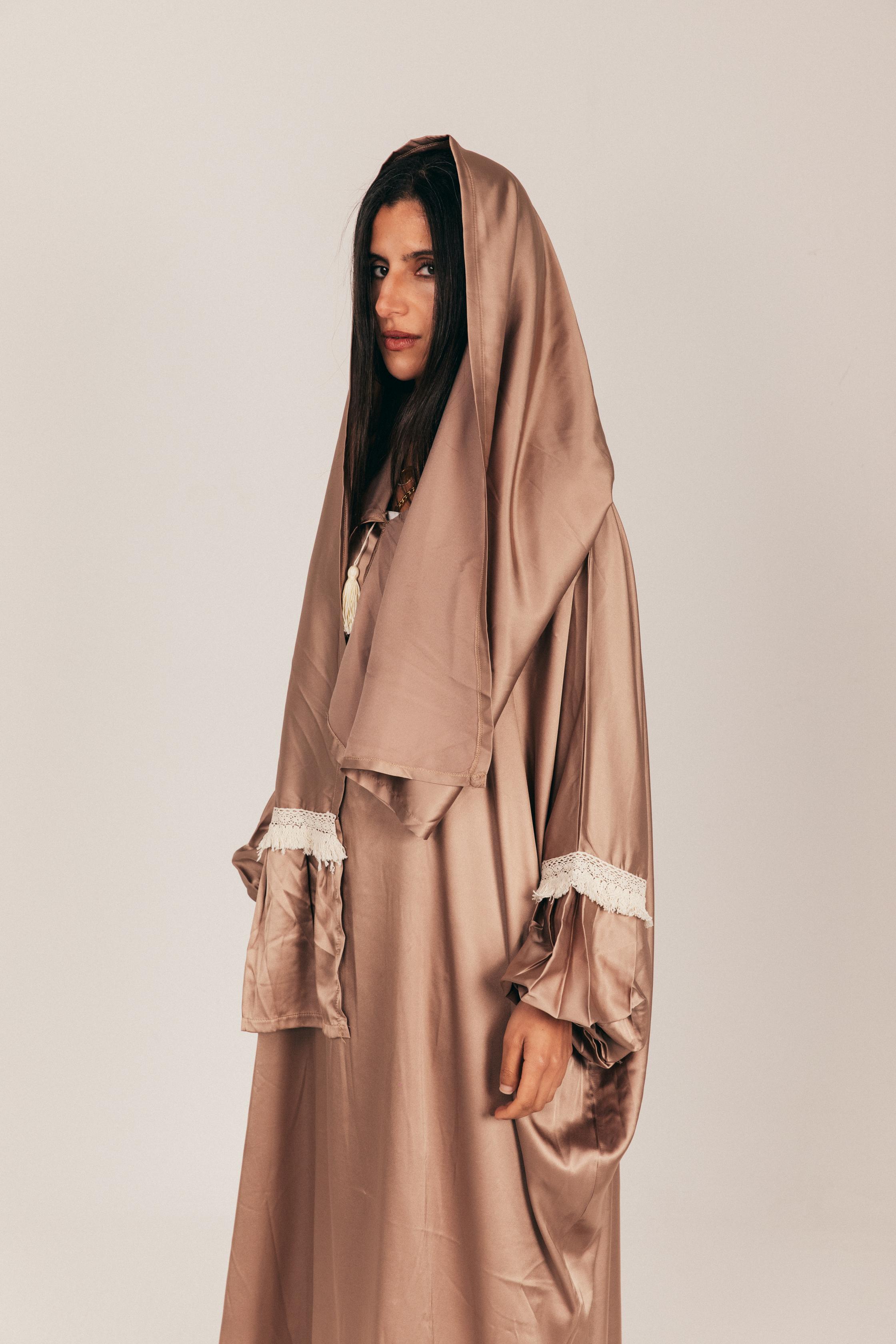 Café Satin Prayer Wear with Scarf