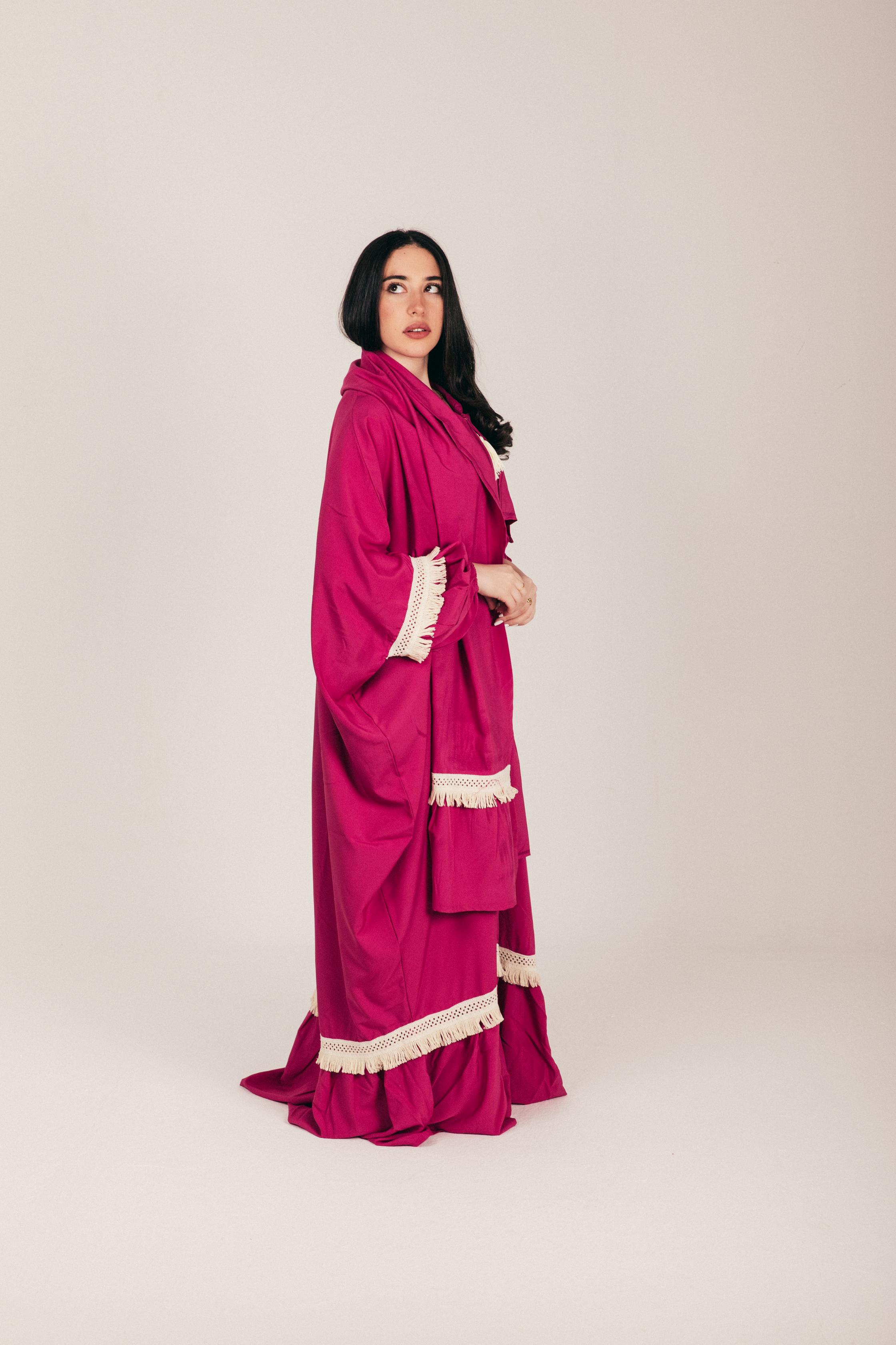 Fuchsia Soft Prayer Wear with Scarf