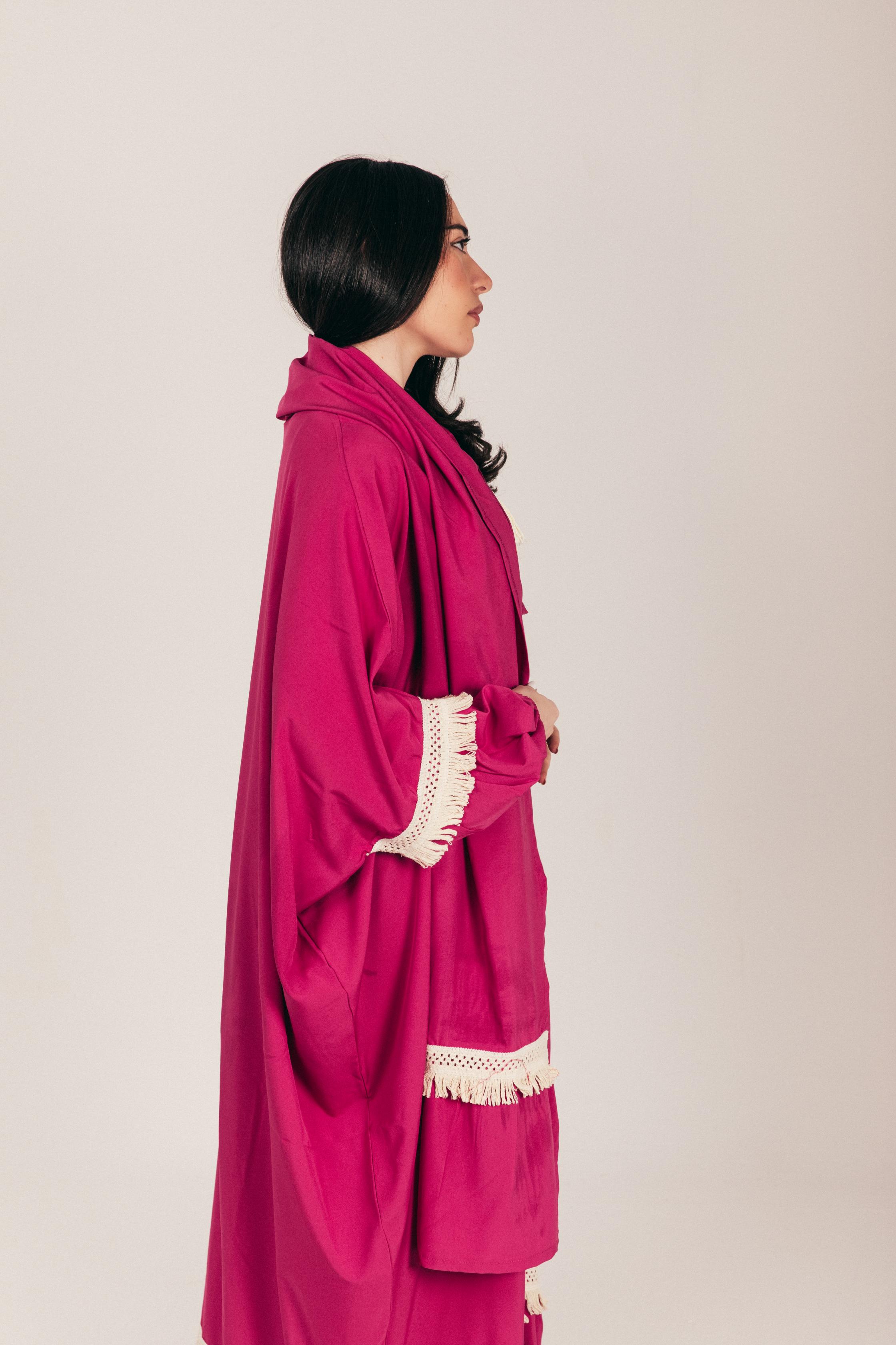 Fuchsia Soft Prayer Wear with Scarf