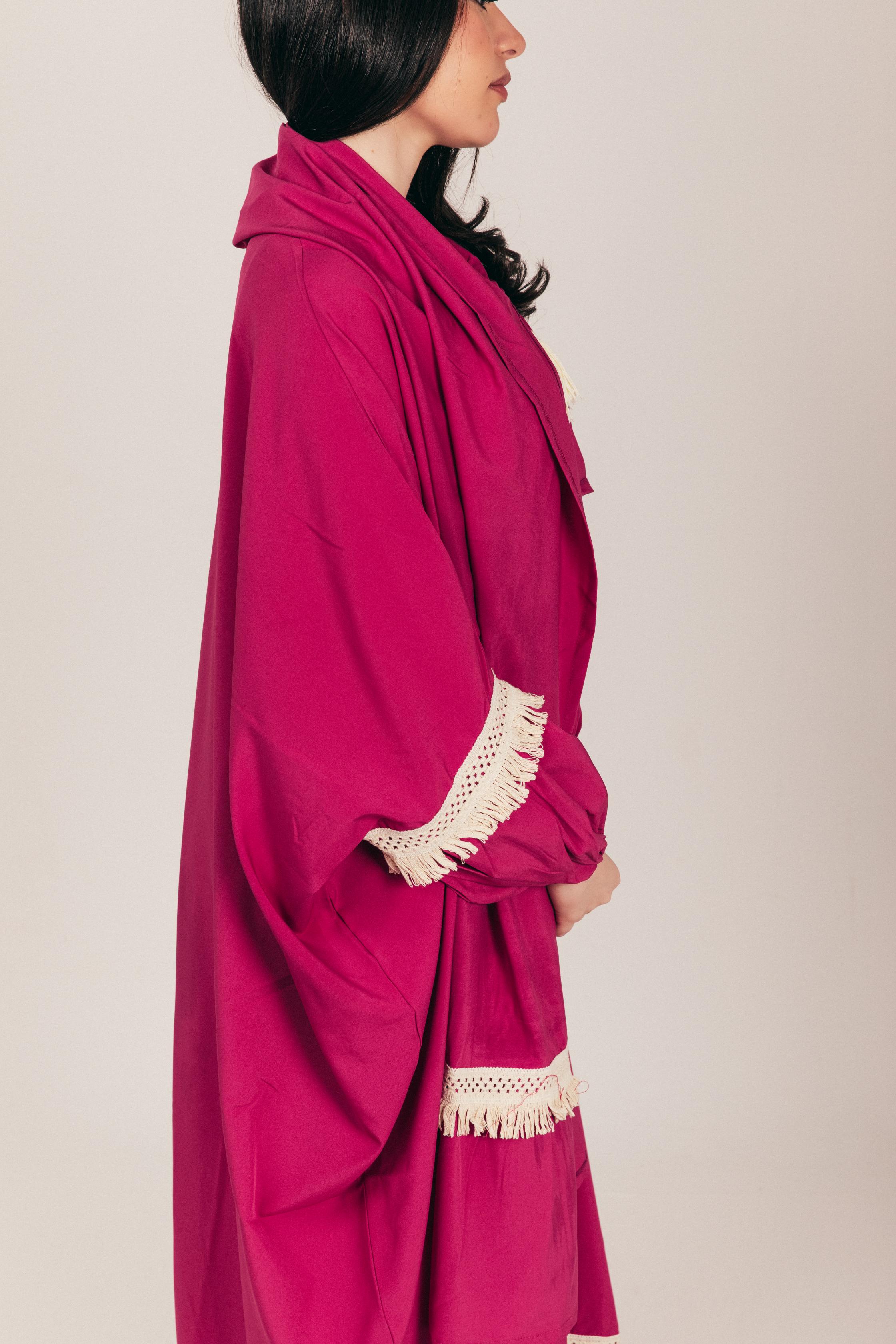Fuchsia Soft Prayer Wear with Scarf