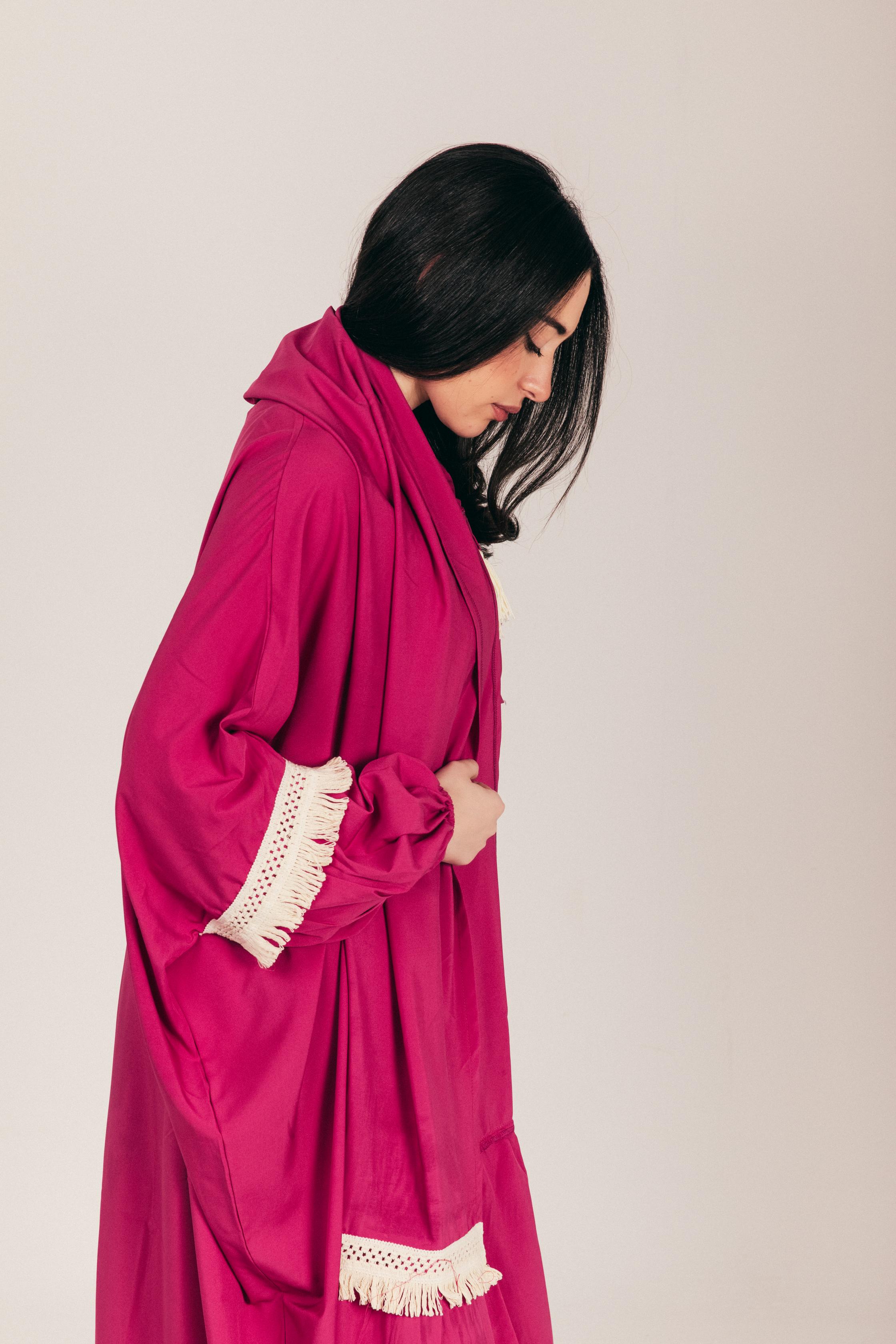 Fuchsia Soft Prayer Wear with Scarf