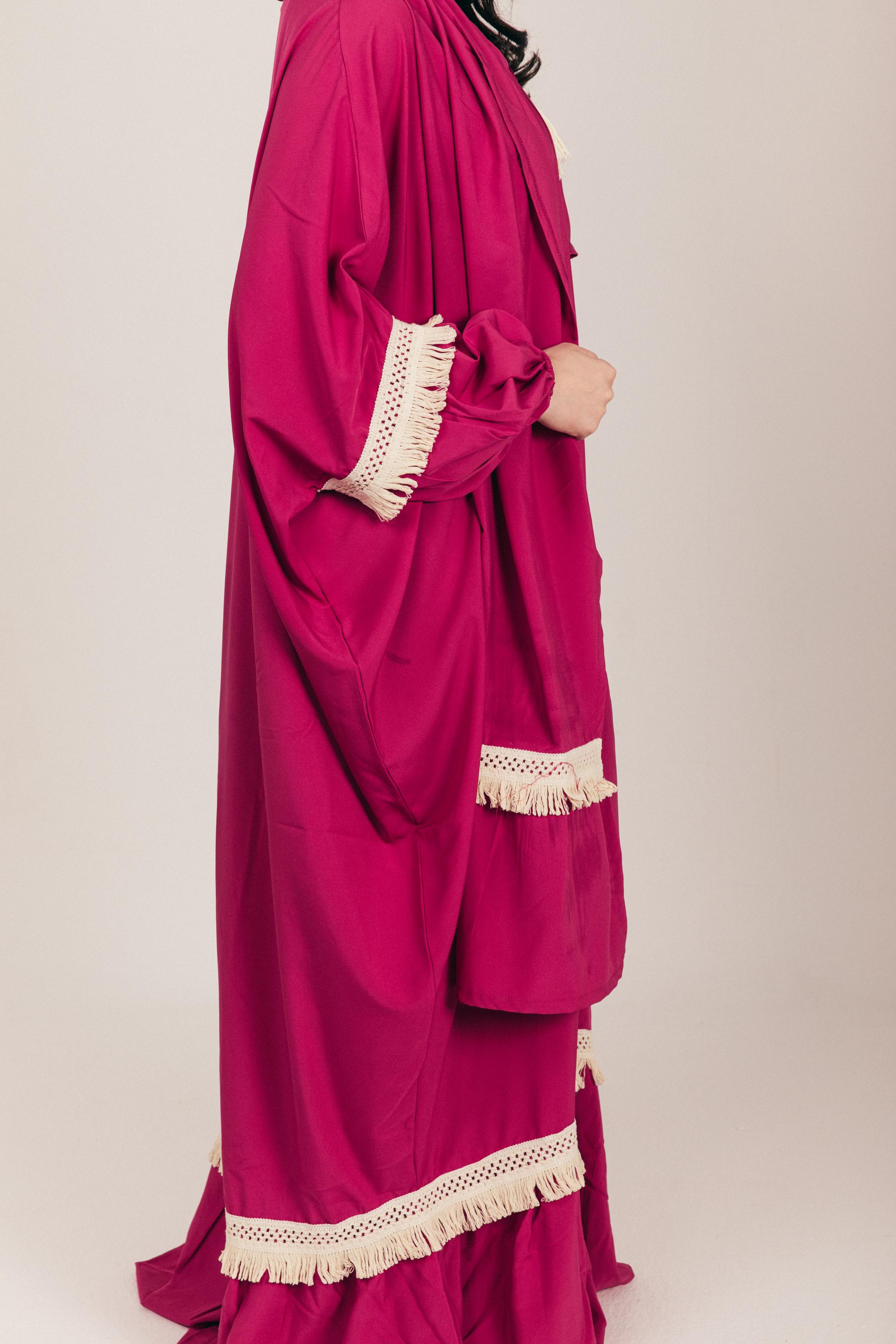 Fuchsia Soft Prayer Wear with Scarf