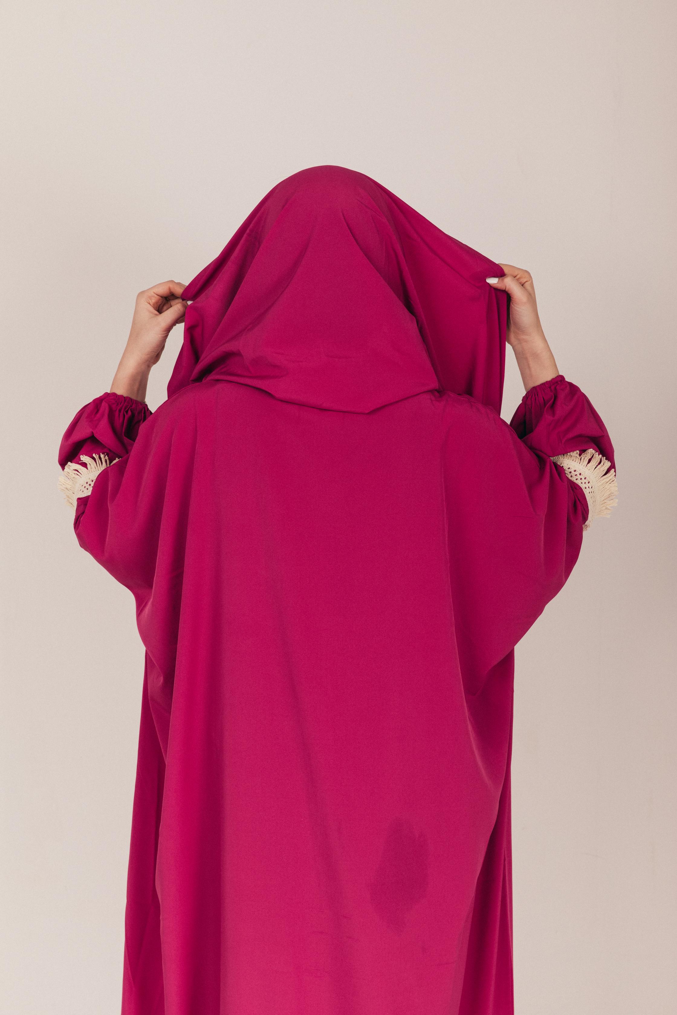 Fuchsia Soft Prayer Wear with Scarf