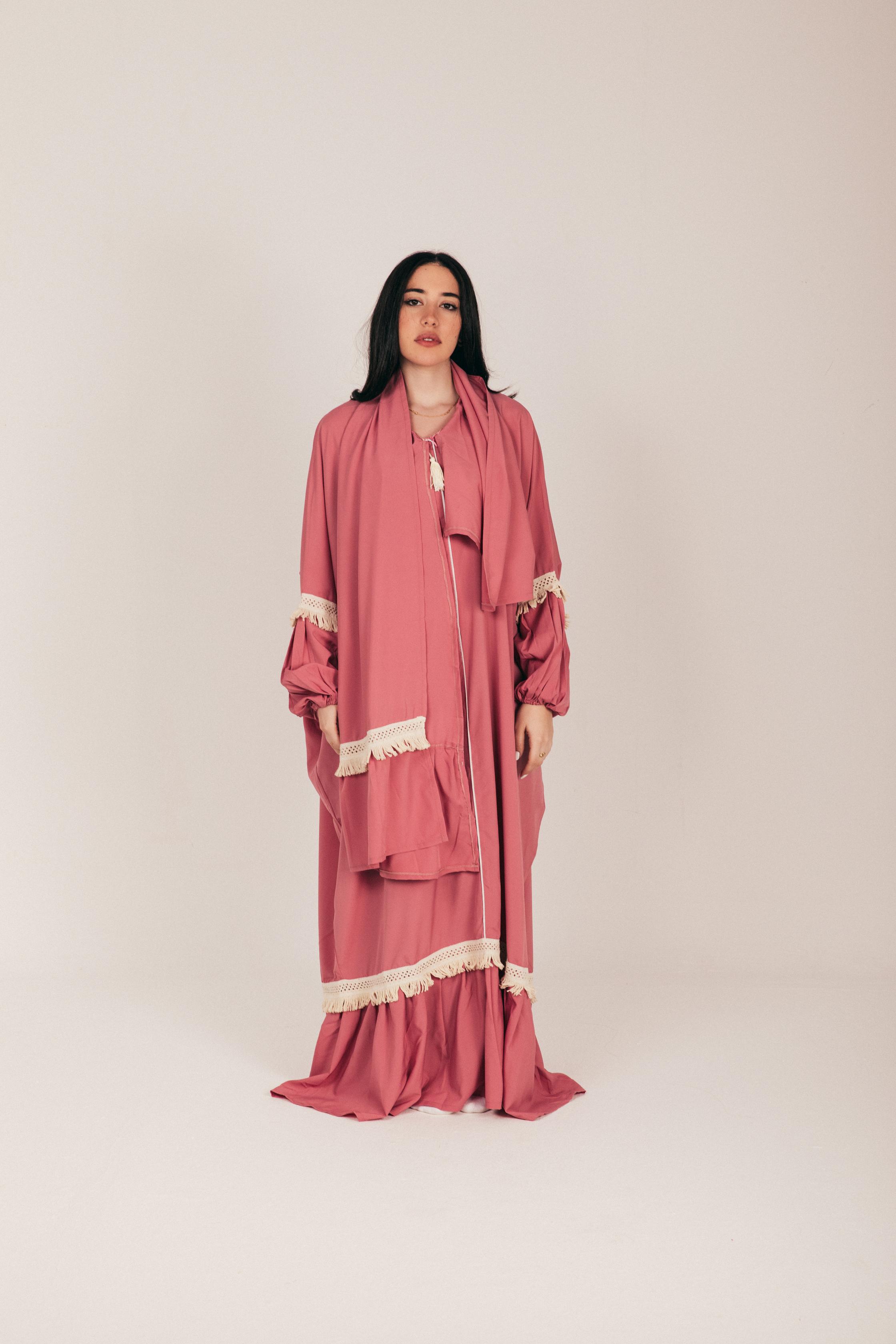 Pink Blush Soft Prayer Wear with Scarf