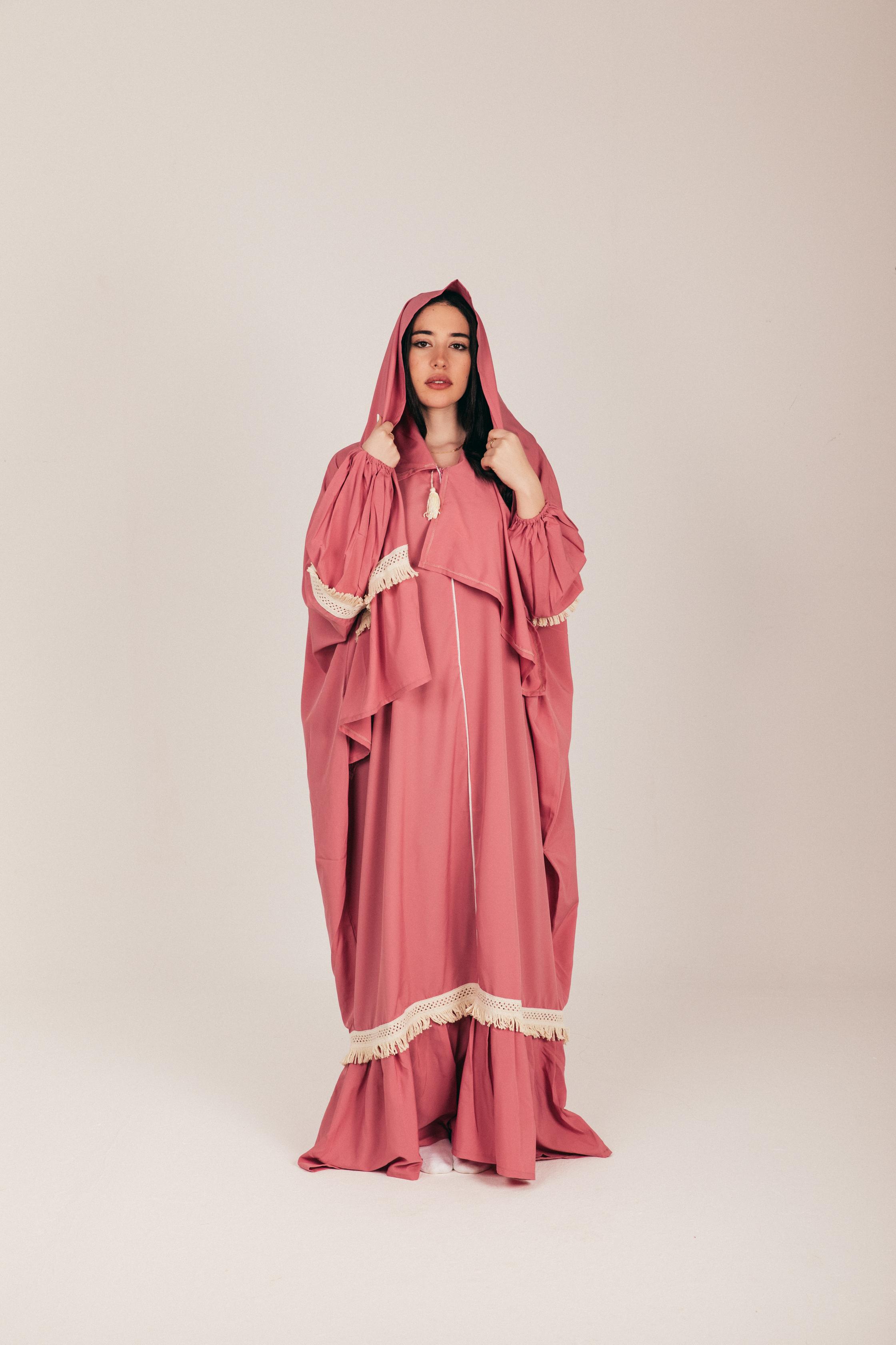 Pink Blush Soft Prayer Wear with Scarf