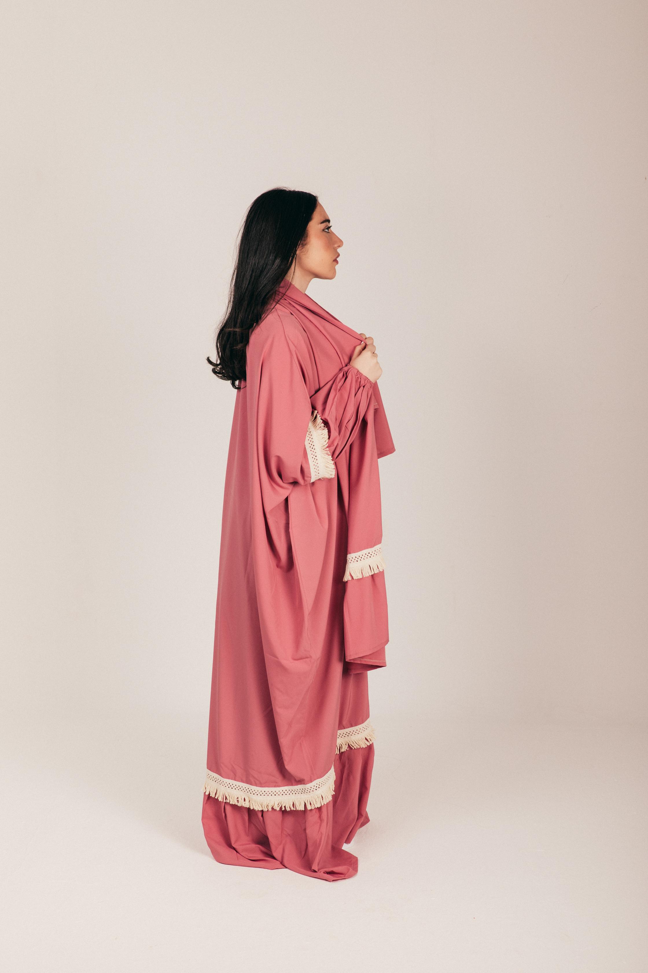 Pink Blush Soft Prayer Wear with Scarf