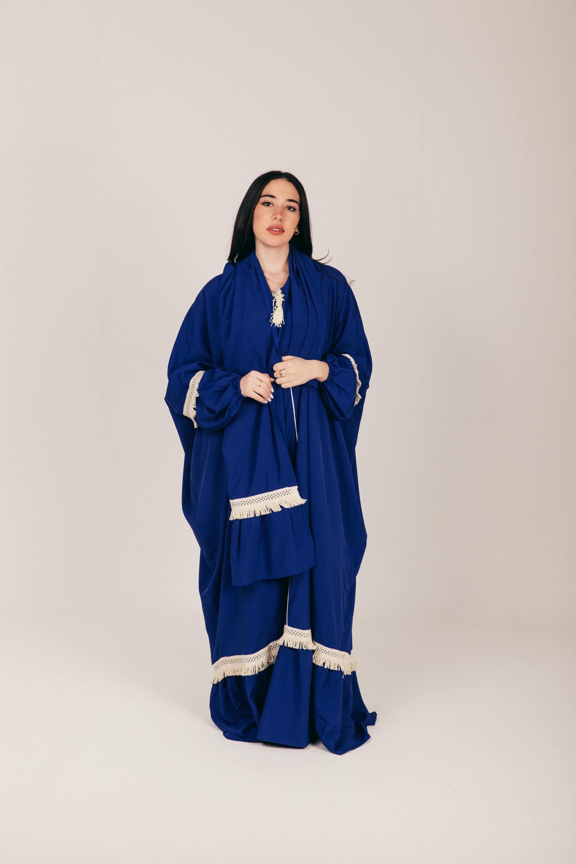 Royal Blue Soft Prayer Wear with Scarf