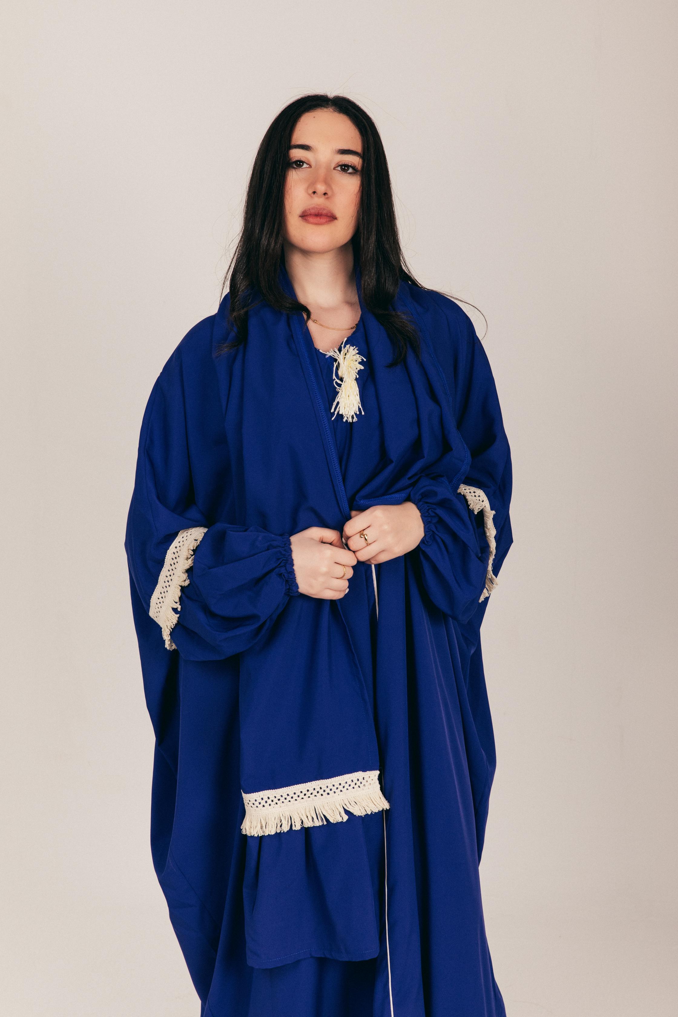 Royal Blue Soft Prayer Wear with Scarf