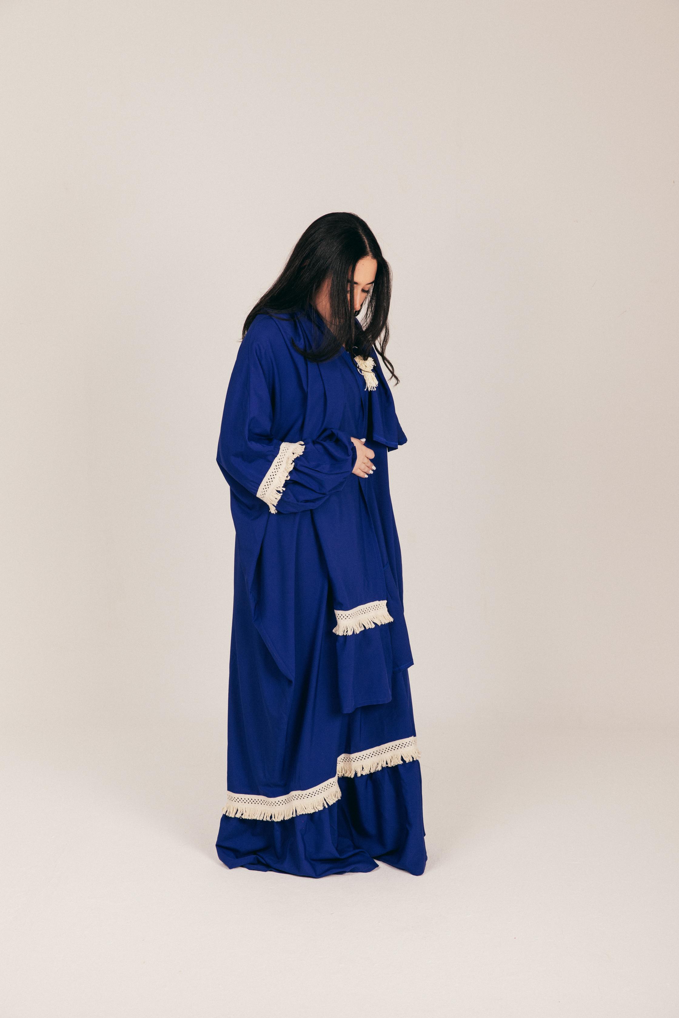 Royal Blue Soft Prayer Wear with Scarf