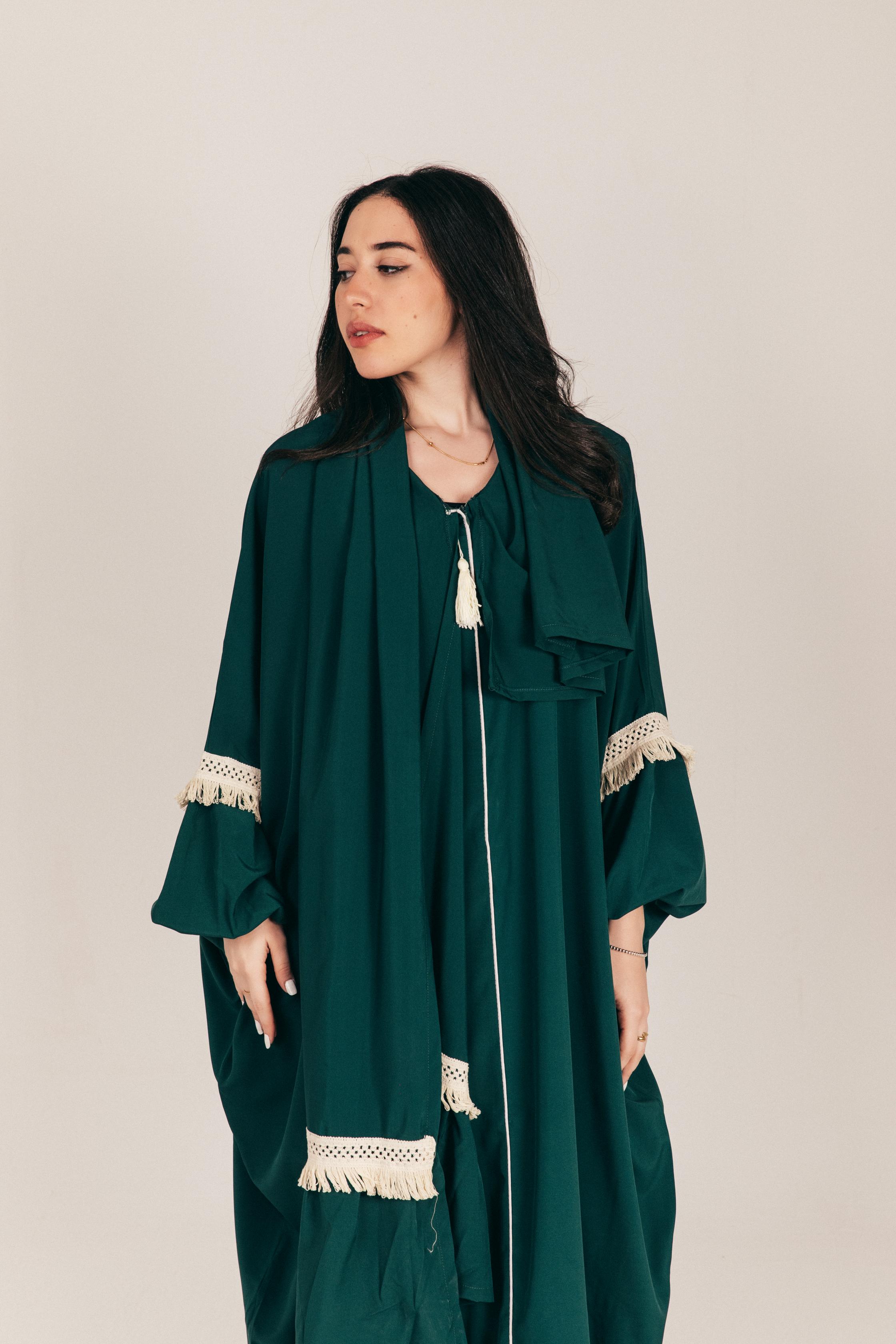 Green Soft Prayer Wear with Scarf