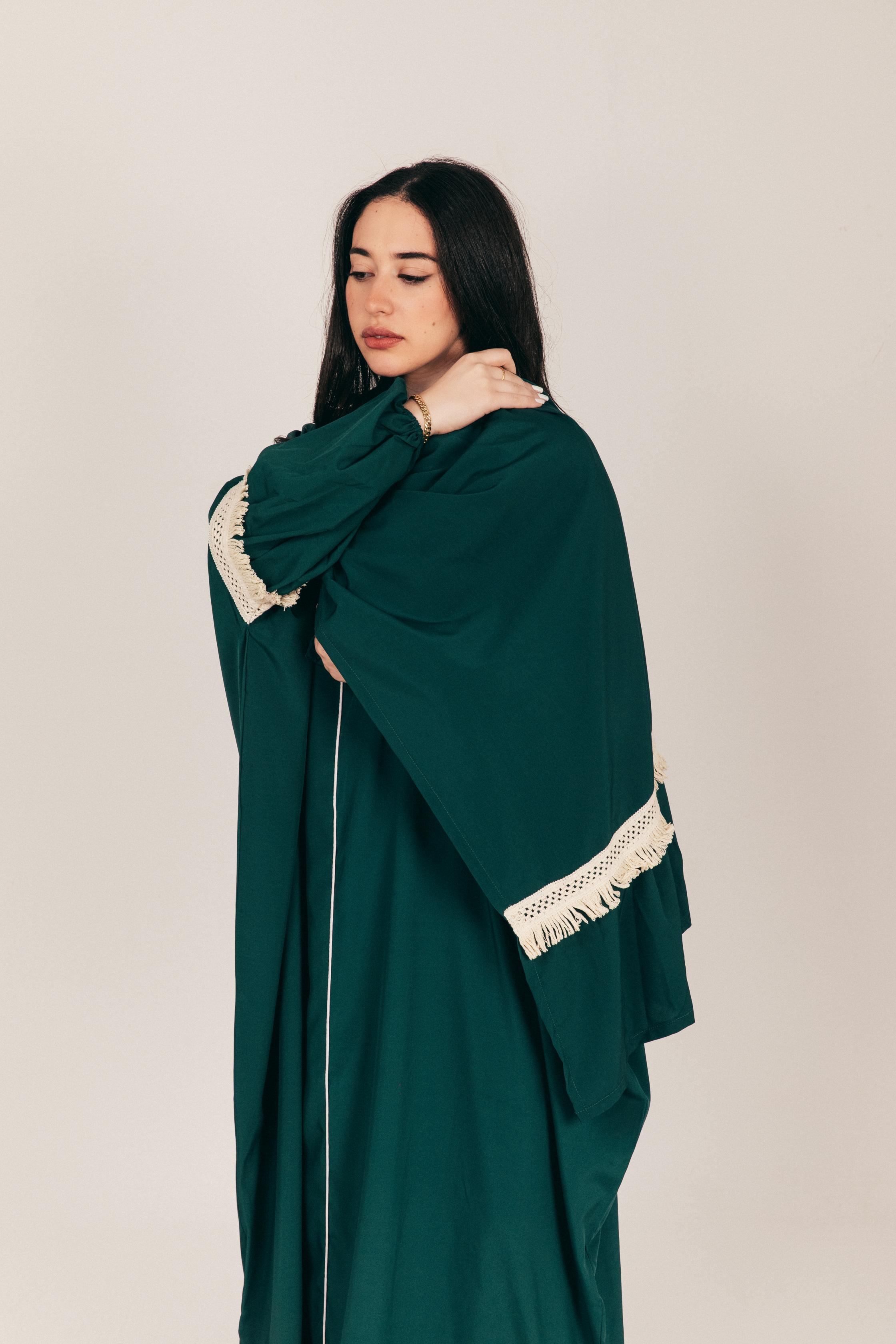 Green Soft Prayer Wear with Scarf