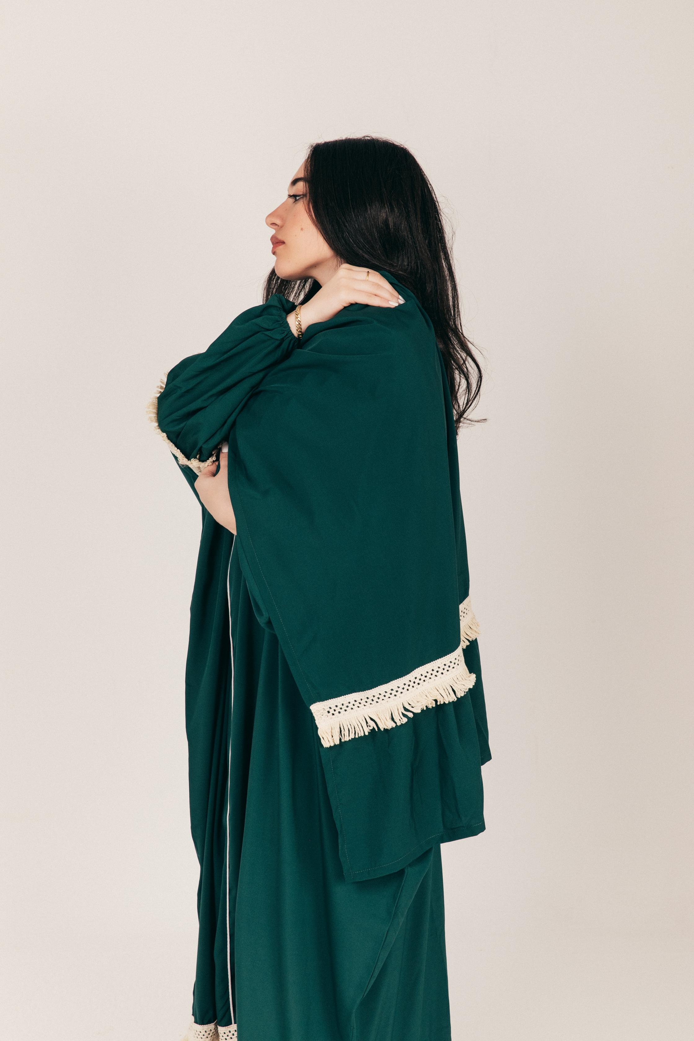 Green Soft Prayer Wear with Scarf