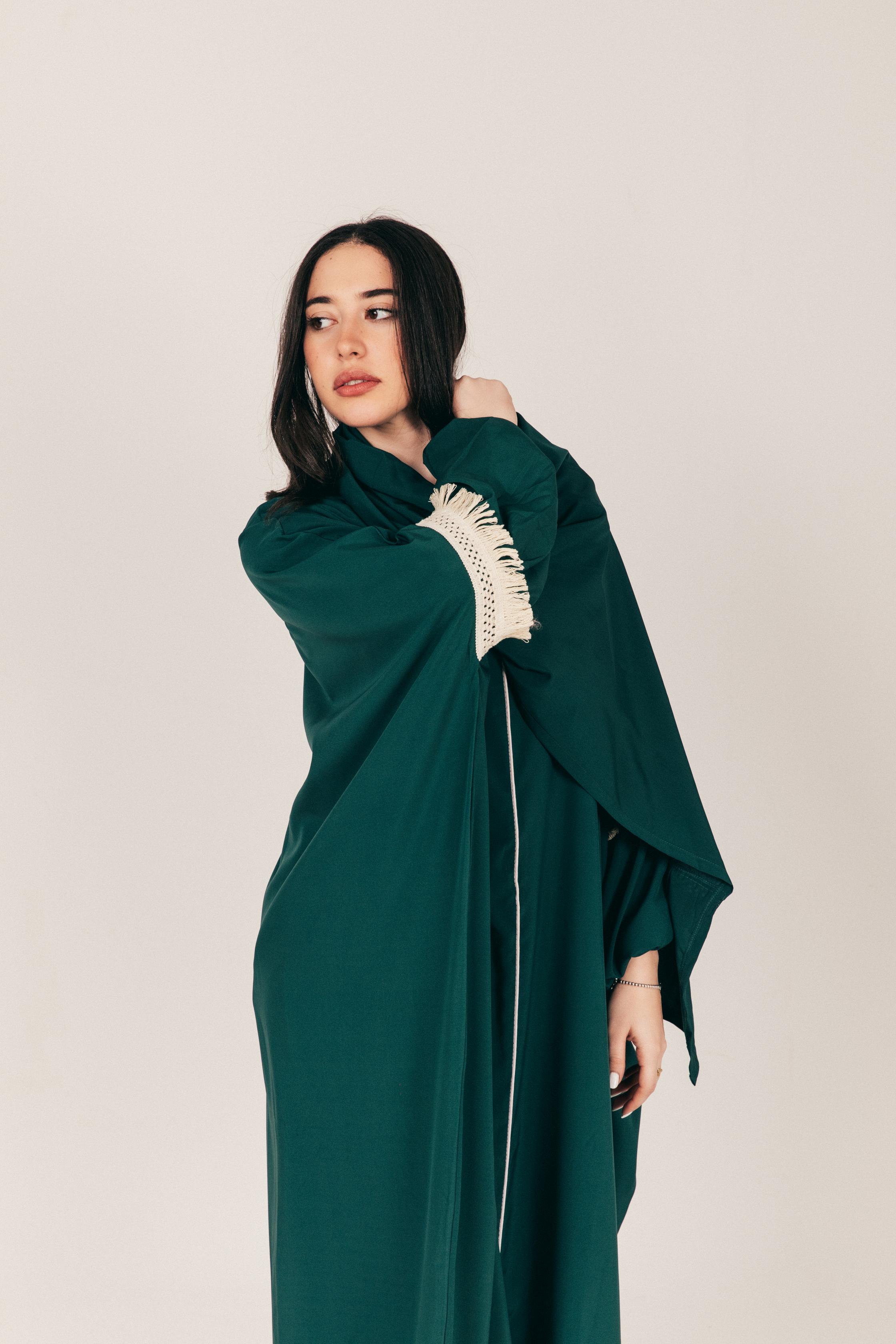 Green Soft Prayer Wear with Scarf