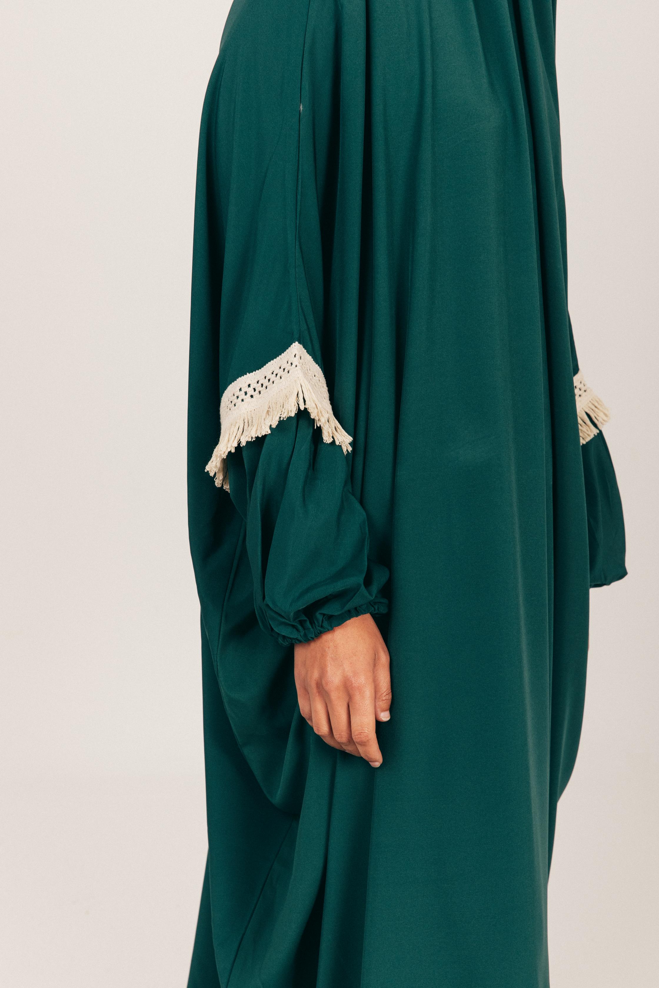 Green Soft Prayer Wear with Scarf