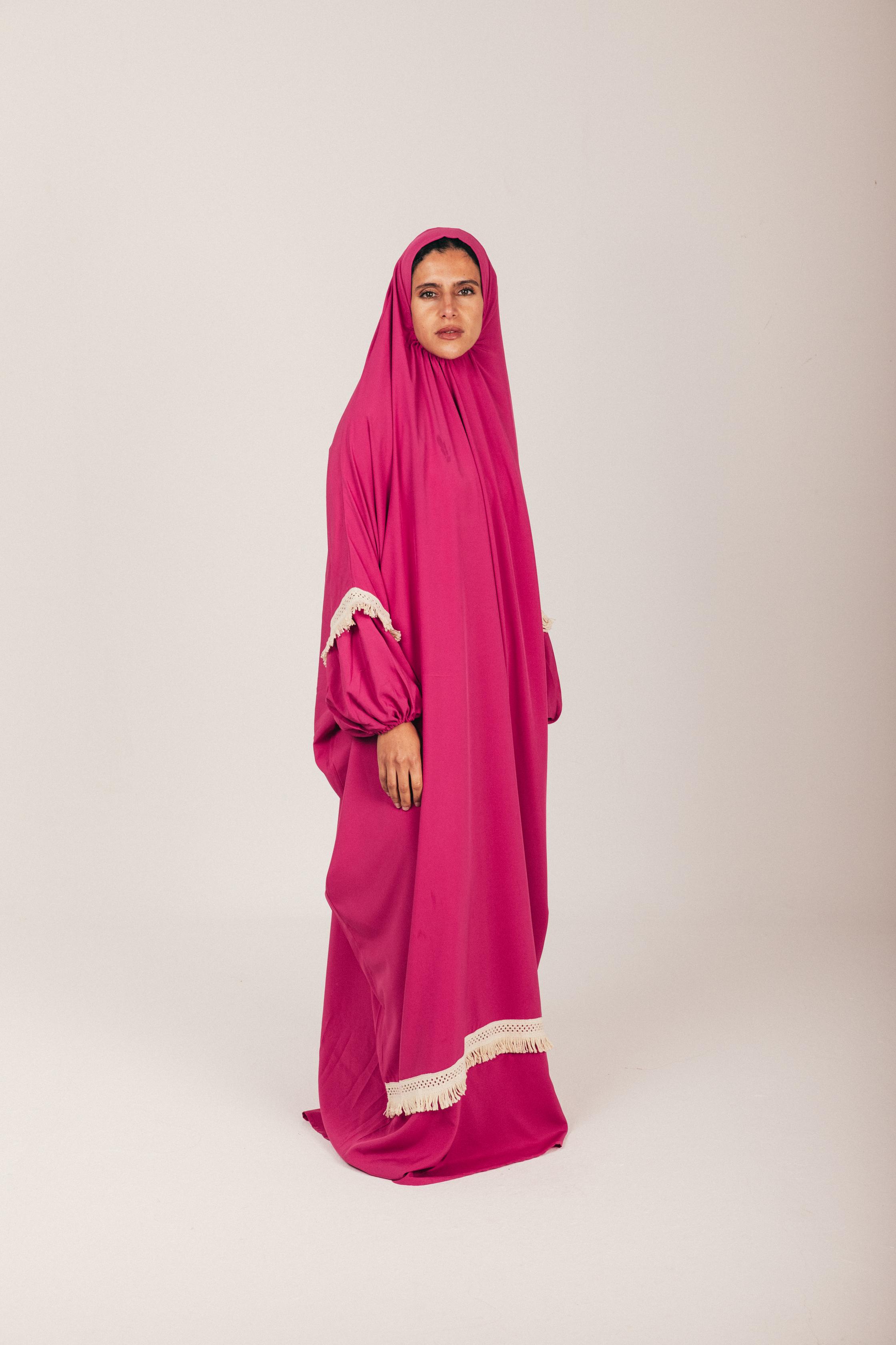 Fuchsia Soft Khimar