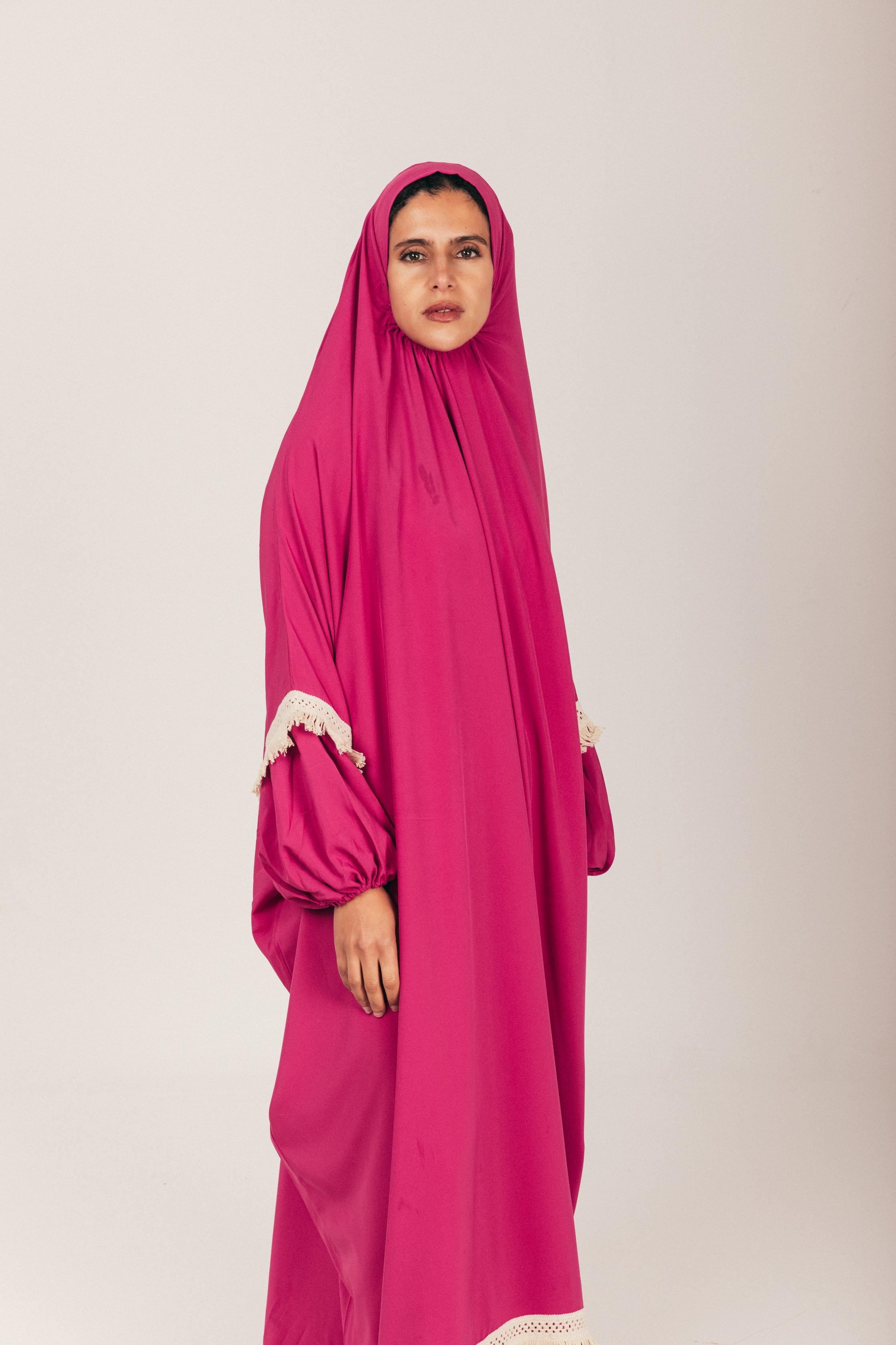 Fuchsia Soft Khimar