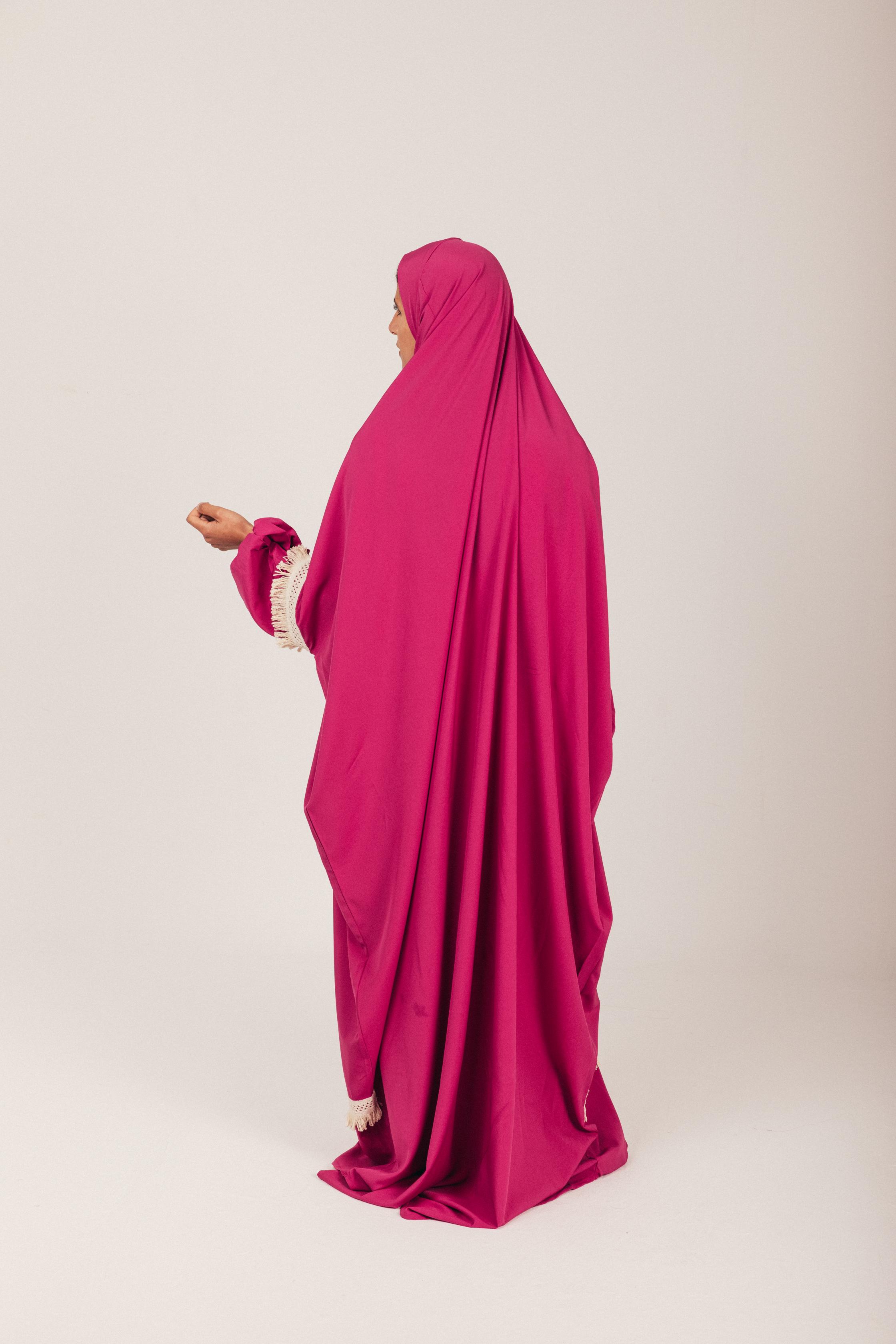 Fuchsia Soft Khimar