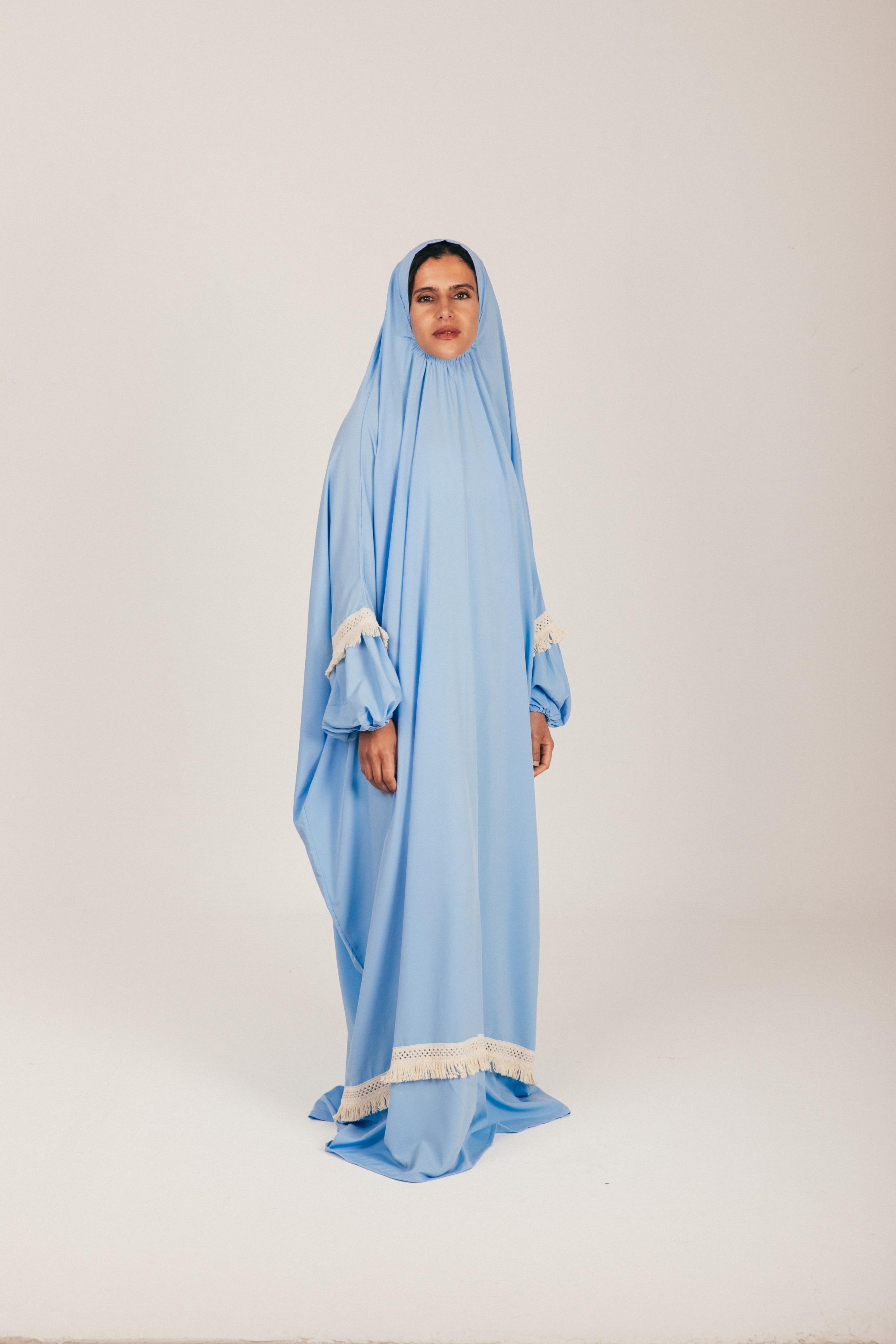 Baby Blue Soft Khimar