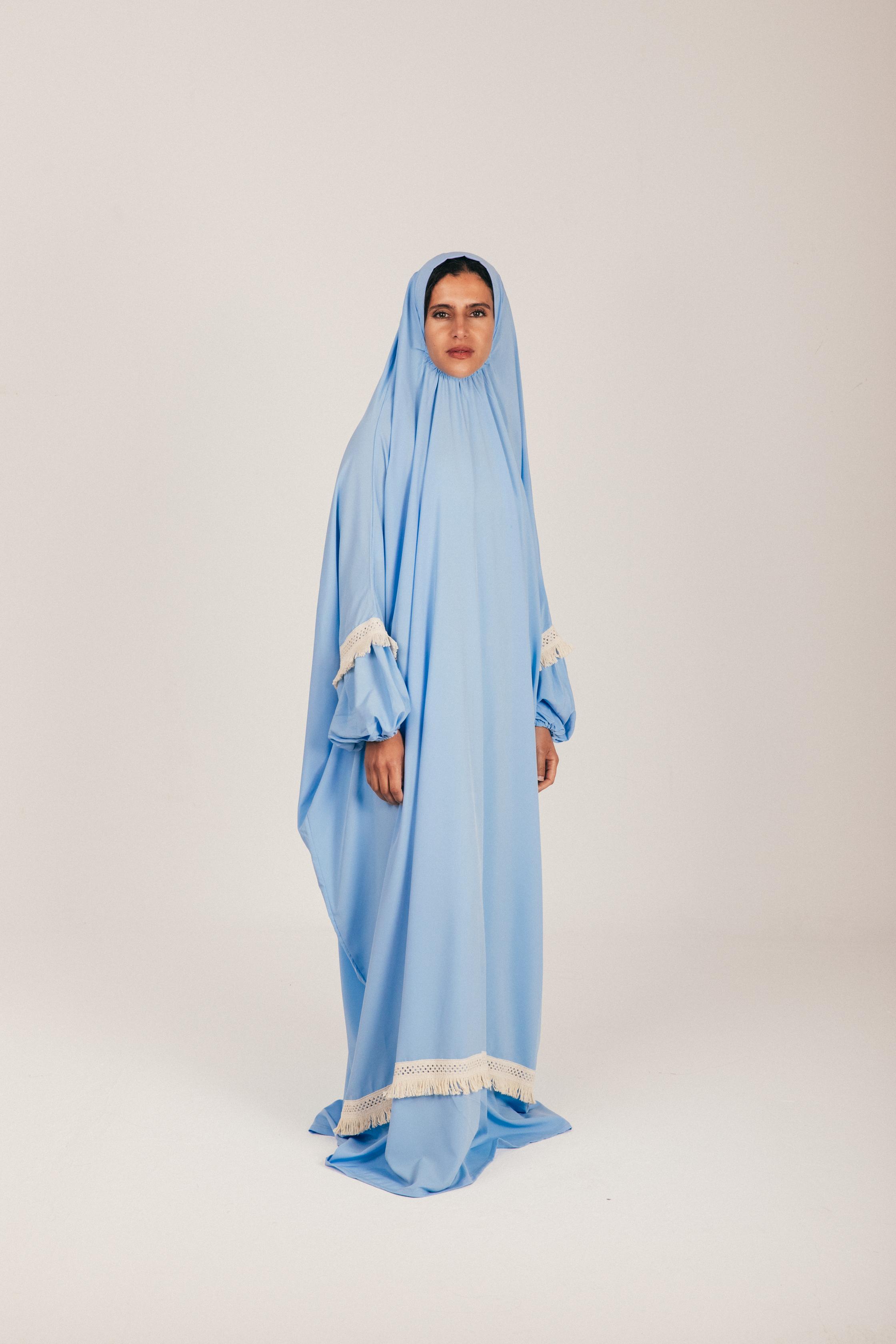 Baby Blue Soft Khimar