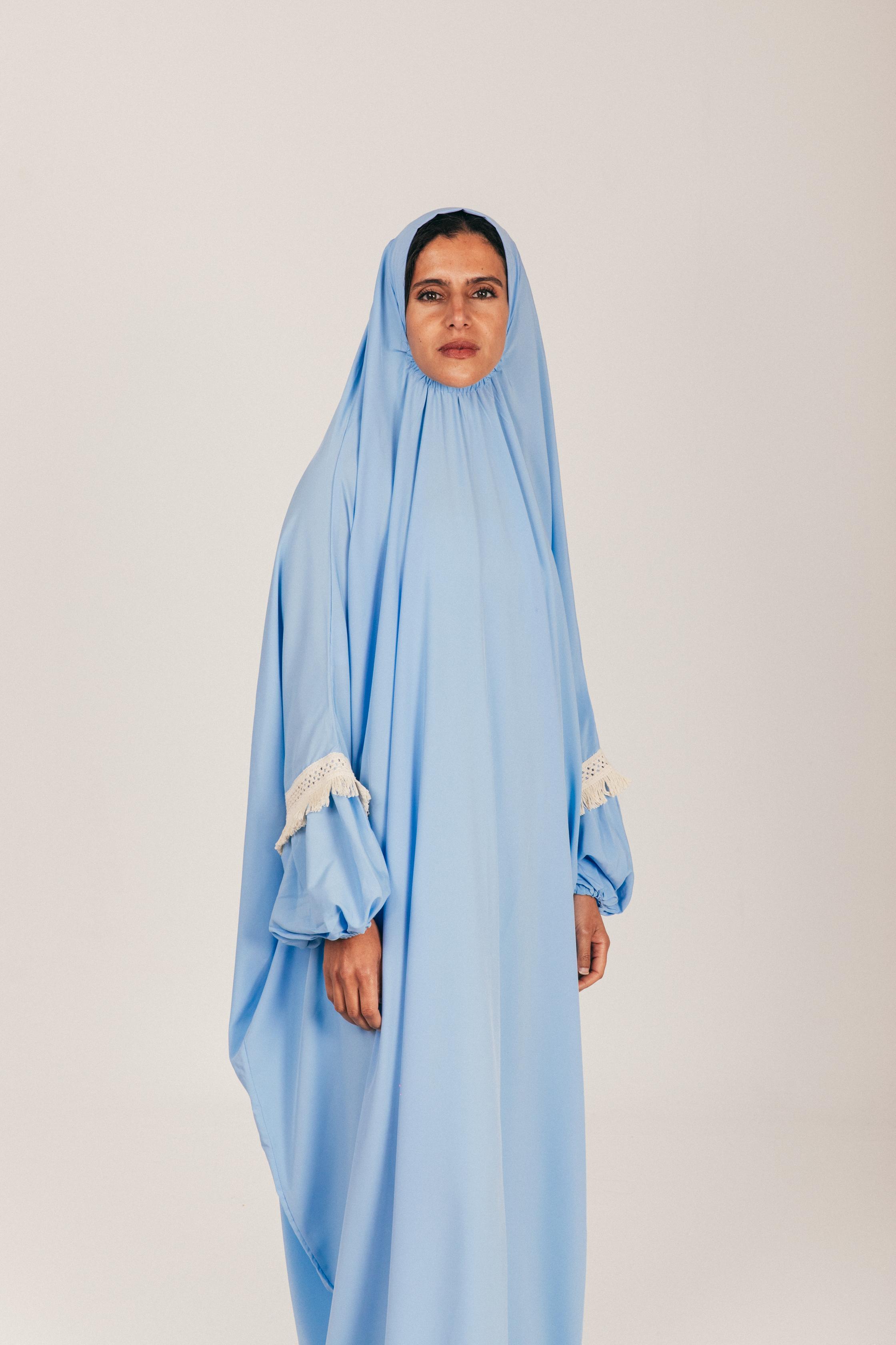 Baby Blue Soft Khimar