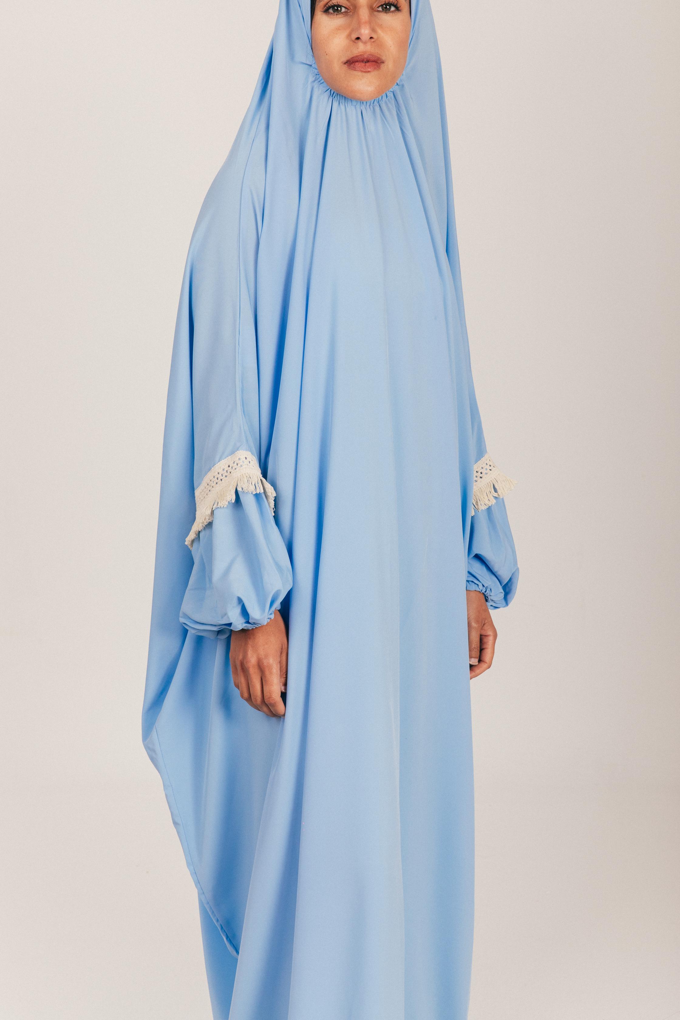 Baby Blue Soft Khimar