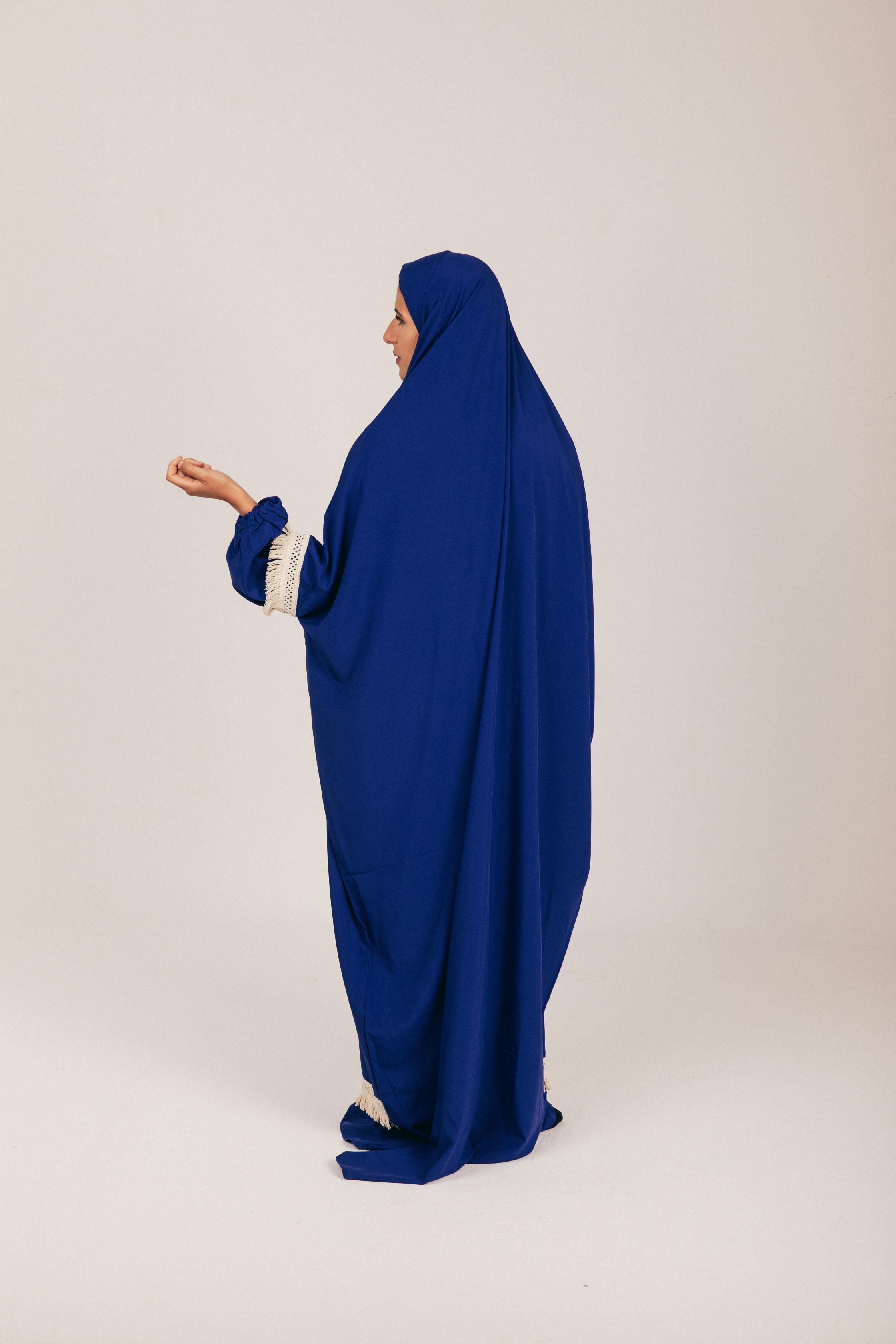 Royal Blue Soft Khimar
